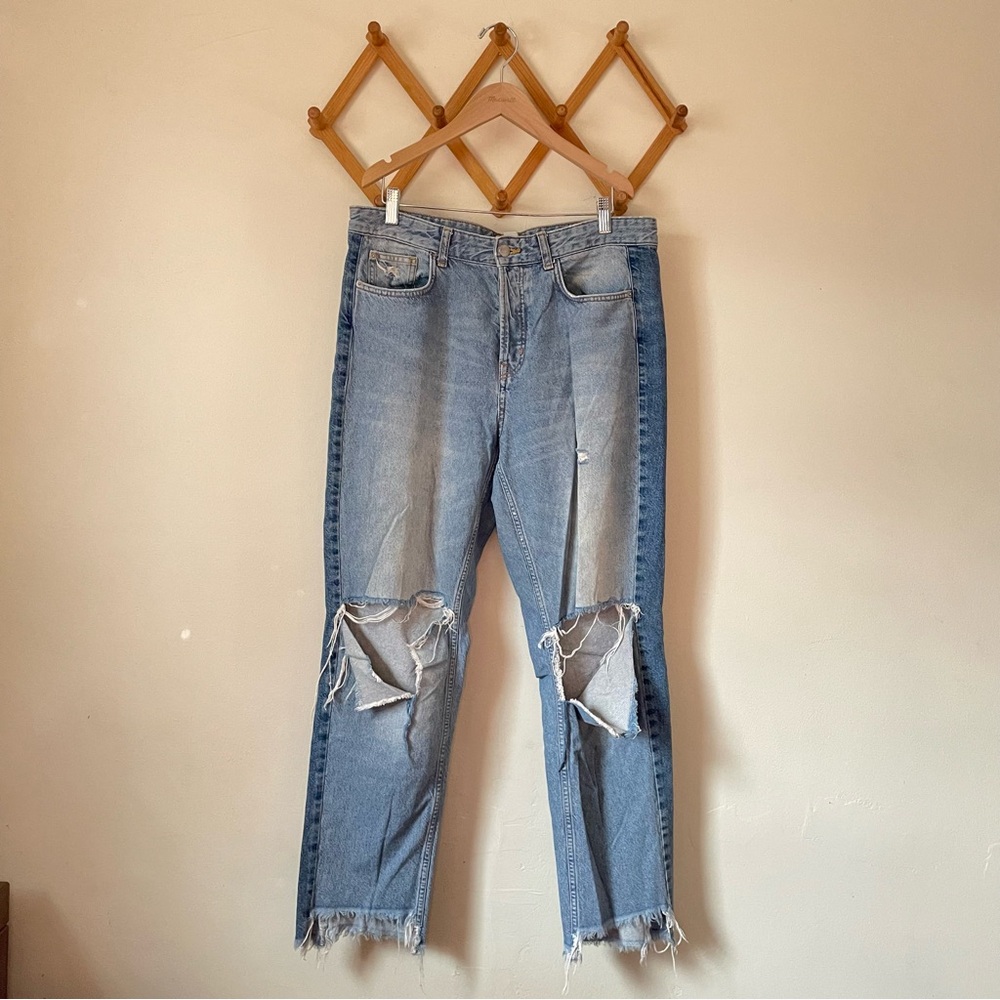 H&M Blue Denim Jeans with Side Stripe